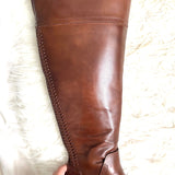 Vince Camuto Brown Leather Wide Calf Boots- Size 8.5 (see notes)
