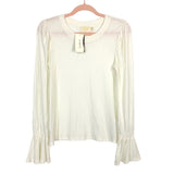 Nation Ltd Off White Flounce Cuff Penny Tee NWT- Size S (sold out online)