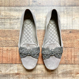 Tory Burch Rhinestone Bow Flats- Size 9 (see notes)