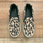 Qupid Animal Print Slip On Platform Slip On Sneakers- Size 8.5