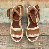 Tory Burch Suede Espadrille Sandals- Size 7