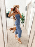 Magnolia Boutique Side Cutout Shoulder Tie Straps Jumpsuit- Size S