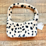 Show Me Your Mumu Beige/Black Animal Print Faux Fur Handbag NWT (sold out online, we have matching hat)