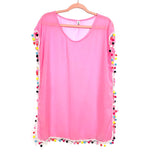 GDKEY Pink Tassel Cover Up- Size S/M