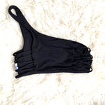 Isabella Rose Black One Strap Bikini Top- Size S (TOP ONLY)