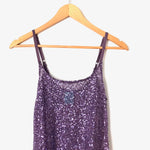 h.i.p. Purple Sequin Tank- Size XS