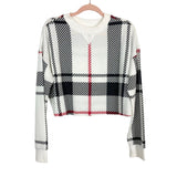 Colsie Plaid Fleece Sweatshirt- Size S (sold out online, we have matching pants)