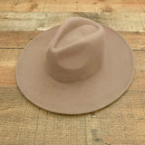 No Brand Brown Wool Wide Brim Hat (see notes)