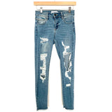 Cello Distressed Skinny Jeans NWT- Size 1 (Inseam 25")