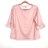 No Brand Pink and White Striped Pajama Set NWOT- Size S