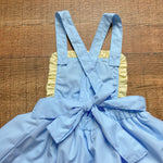 Cygnet Living Blue and Yellow Chick Dress with Blue Ribbon Alligator Clip- Size 3T