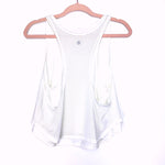 Lululemon White Double Layer Lean In Tank- Size ~S (See Notes)