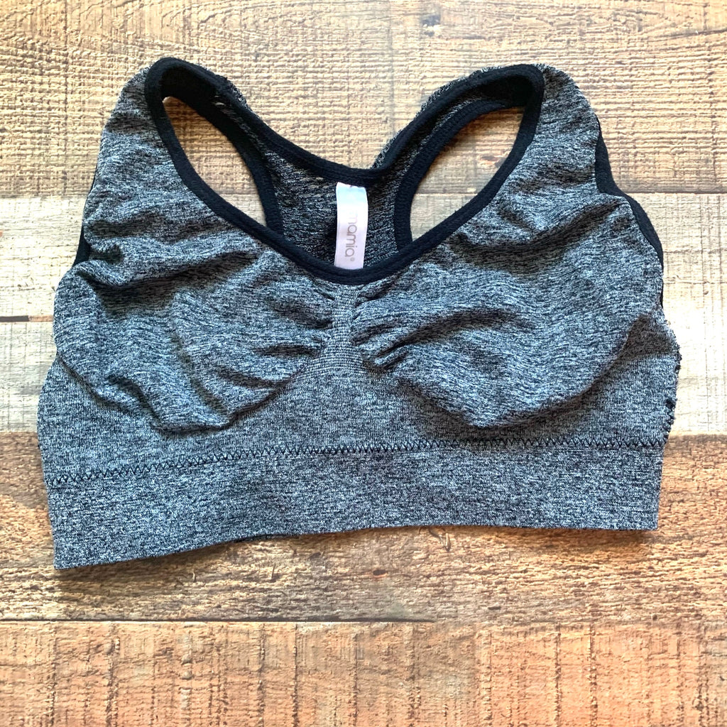 Mamia Grey Heathered Sports Bra- Free Size (fits like a XS) – The Saved  Collection