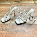 Liliana White Toe Loop Ankle Strap Heels NWT- Size 7