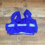 No Brand Royal Blue High Waisted Ruffle Top Two Piece Set- Size M (sold as set)