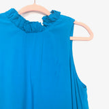 Gibson Look Bright Blue Back Neck Tie Halter Top- Size XXS (See Notes)