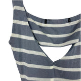 No Brand Grey/White Stripe Open Back Dress- Size ~S (See Notes)