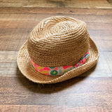Lilly Pulitzer Raffia with Pink/Blue/Green Band Fedora (see notes)