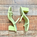 Steve Madden Neon Green Braided Strap Sandals- Size 8.5