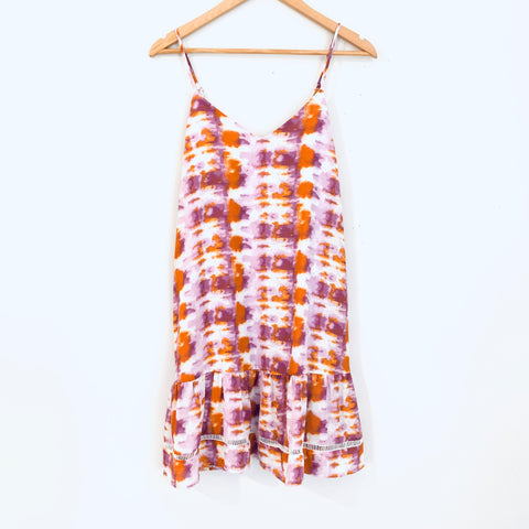 Pink Lily Orange & Purple Tie Dye Tank Dress NWT- Size S