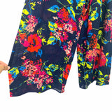 Band Of Gypsies Navy Floral Print Pants NWT- Size S (Inseam 23.5”)