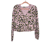 Show Me Your Mumu Pink Leopard Sweatshirt- Size XS (sold out online, we have matching joggers)
