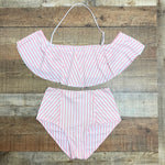 Show Me Your Mumu x Barbie Pink/White Striped Bikini Bottoms- Size M (see notes, we have matching top)