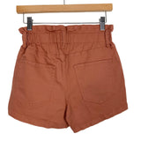 Wild Fable Brown Button Fly Paperbag Waist Shorts NWT- Size 4