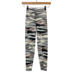 Aerie Gray/Cream/Black/Mauve Pattern High Waisted Leggings- Size XS (Inseam 24")