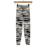 Aerie Gray/Cream/Black/Mauve Pattern High Waisted Leggings- Size XS (Inseam 24")
