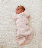 Nested Bean Pink Zen One Swaddle Weighted Sleep Sack with Removable Arm Covers- Size 3-6M (13-18.5 lbs)