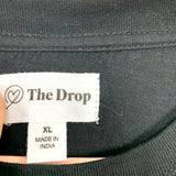 The Drop Black Sydney Cropped Crew Neck T-shirt- Size XL (See Notes - Sold Out Online!)