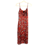 Lumière Rust Red Easy To Love Floral Midi Dress NWT- Size S