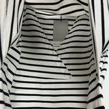 Small Show Black/White Striped Nursing Top NWT- Size M