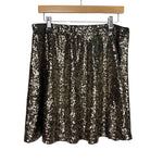 Xhilaration Gold Sequin Skirt- Size L