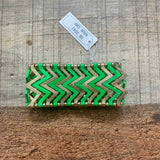 No Brand Green and Gold Chevron Bracelet NWT