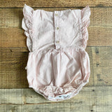 Harbour Red and White Striped Ruffle Romper- Size 12-18M