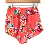 Mandee Floral Elastic Waist Shorts- Size M