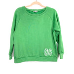 Jordann Green Monogrammed "RMS" Shamrock Sweatshirt- Size S