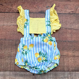 No Brand Baby Girl Lemon Bubble Romper- Size ~0-3M (see notes)