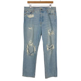 GRLFRND Light Wash Helena Distressed Jeans- Size 31 (sold out online, Inseam 28”)