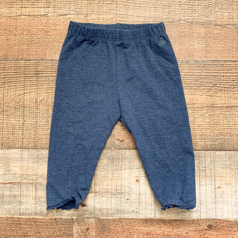 Baby Gap Heathered Blue Leggings- Size 0-3M