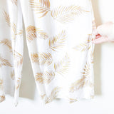 Billabong Palm Print Cropped Tie Front Jumpsuit- Size XS