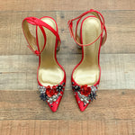 Asos Shoes Raspberry Percussion Embellished High Heels- Size 6 (US 8) (Sold Out Online!)