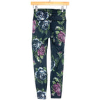 Lululemon Black Floral Digital High Waist With Exposed Seam Leggings - Size ~4 (Inseam 25") (See Notes)
