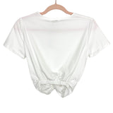 Society Addict White Brinley Twist Crop Tee NWT- Size S (see notes)