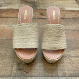 Soda Wedge Sandals- Size 7 (like new)
