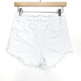 Nature Denim White Denim Cutoff Shorts- Size M