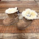 UGG Baby Girl's Faux Fur Bailey Bow Boots- Size 6