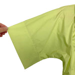 L' Academie Lime Green Ruched Button Up Shirt Dress- Size M